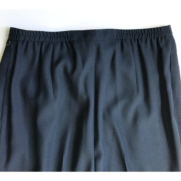 Kasper for Dillards Womens Suit 16W 3 Pc. Jacket Skirt Pants Navy Blue Business - Picture 16 of 16